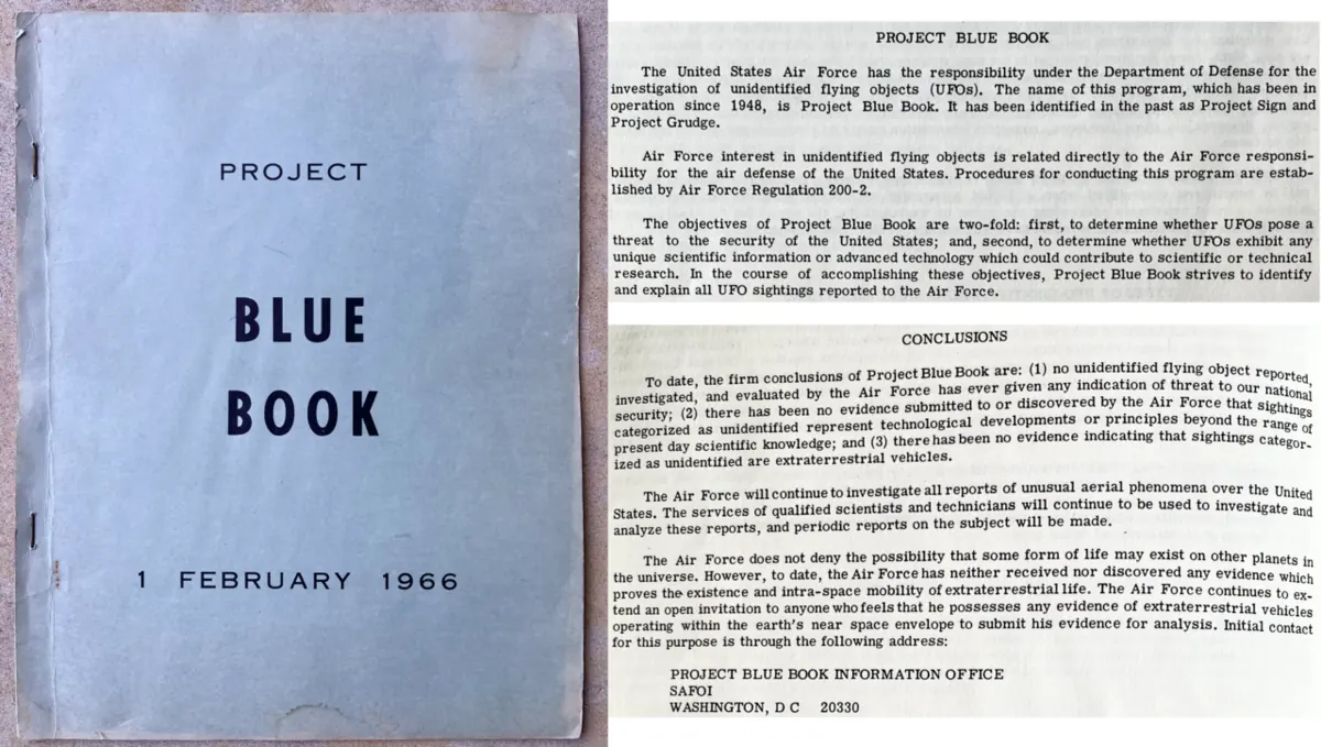 Project Blue Book report pages