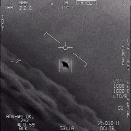 Infrared still from the Gimbal video