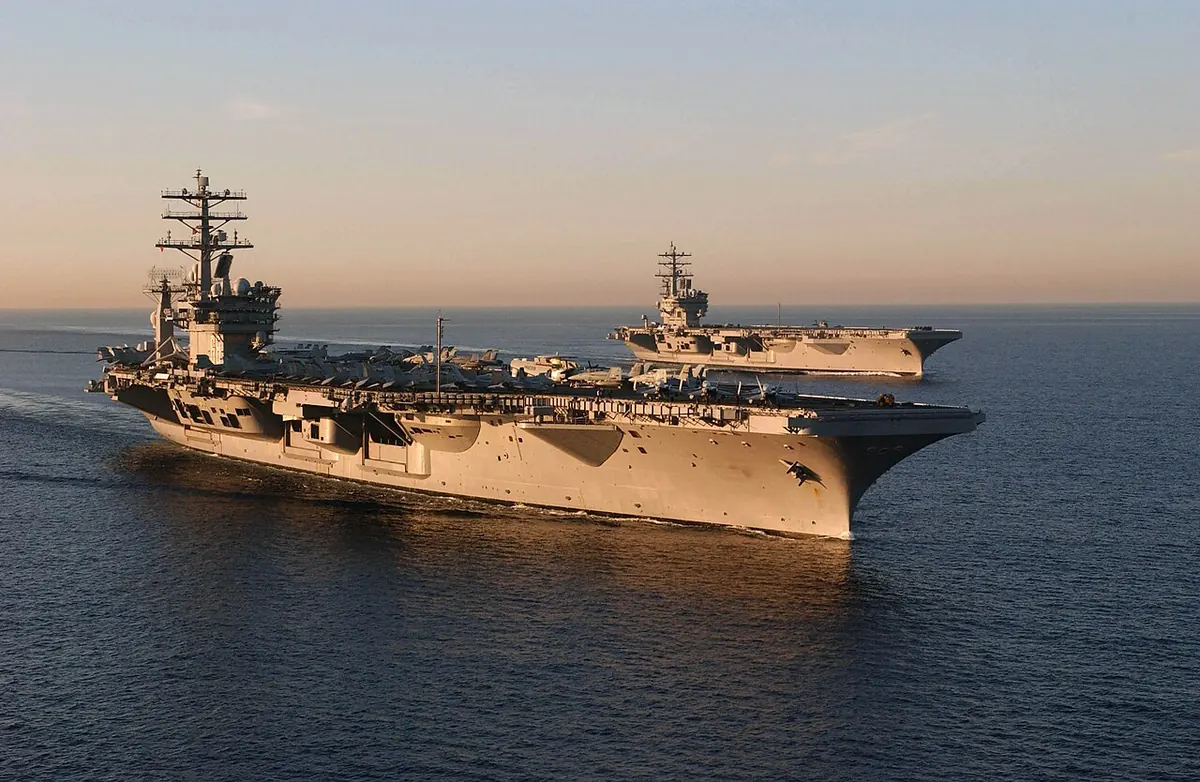 USS Nimitz at sea, 2004