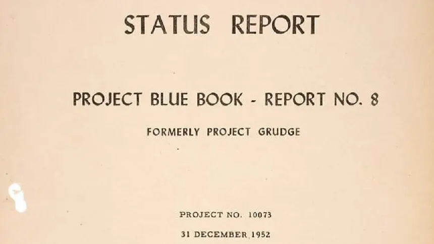 Project Blue Book Status Report No. 8 cover